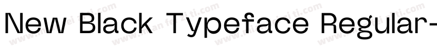 New Black Typeface Regular字体转换